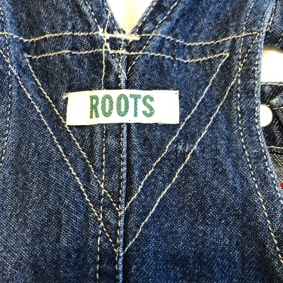 Roots Baby Denim Bib Overall Dress 12-18months - Picture 4 of 7